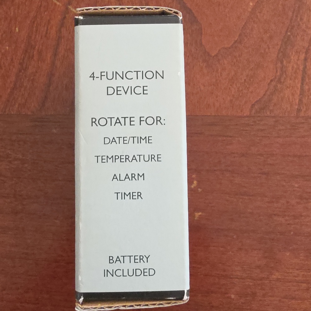 Square Digital Desk Clock - Silver Frame RESTORATION HARDWARE - Picture 4 of 5